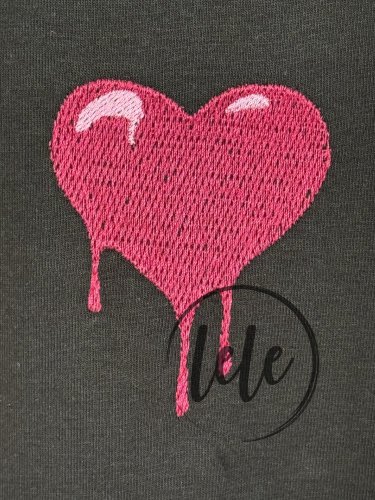 Tričko MAMA black color with pink heart